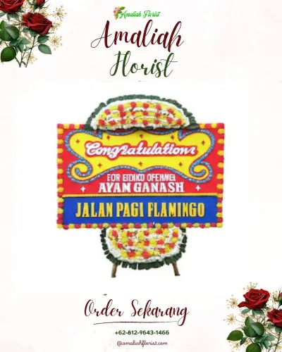 Bunga Papan Congratulation di Kampung Dalem